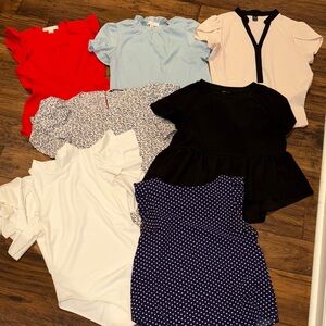 Lot of 7 Women's Blouses